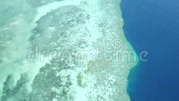 珊瑚礁的空中降落视频的预览图
