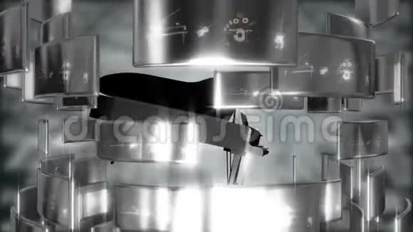 钢琴的抽象运动背景视频的预览图