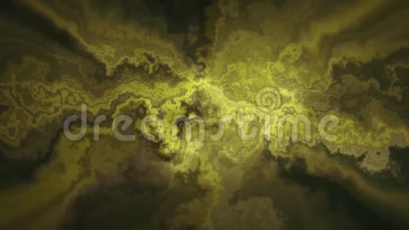 自然美丽的大理石湍流图案黄色黑色纹理动画背景新的独特品质五颜六色视频的预览图