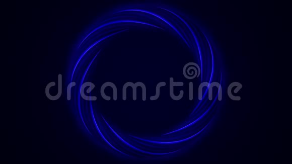 旋转的紫色环面3D计算机生成几何动画旋转动画彩色环面轮播动画视频的预览图