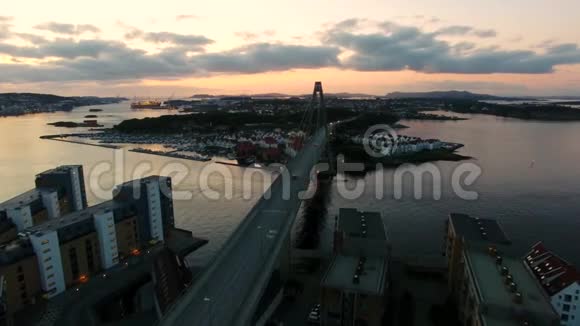 斯塔万格桥的俯视图视频的预览图