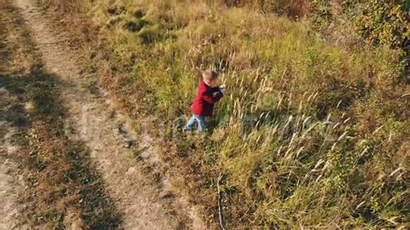 大自然中的小男孩视频的预览图