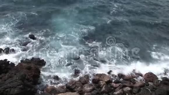 加拉帕戈斯群岛的海浪视频的预览图