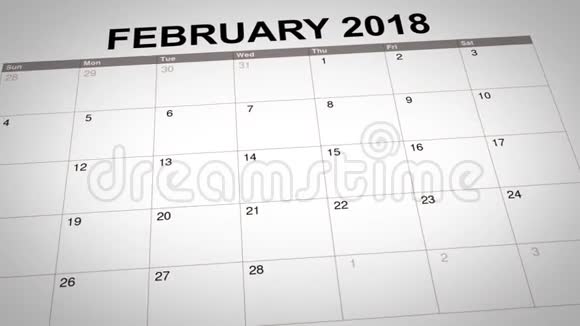日历上标明的中国新年视频的预览图