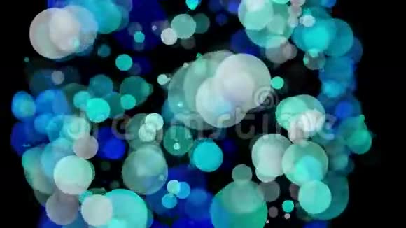 充满气泡的奇妙动画循环H视频的预览图