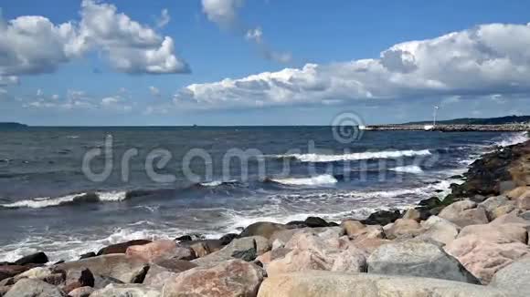 赫尔辛堡的瑞典海岸线视频的预览图