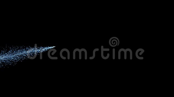 闪闪发光的蓝色粒子冻结覆盖着黑暗的背景视频的预览图