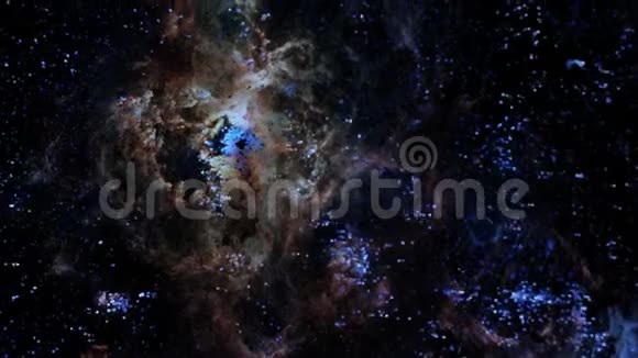 狼蛛星云独特的粒子云渲染视频的预览图