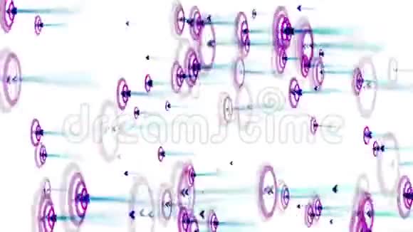摆动波摇动节奏粒子能量霓虹烟花箭头击中目标视频的预览图
