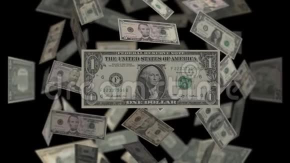 美元账单美国银行票据15102050100视频的预览图