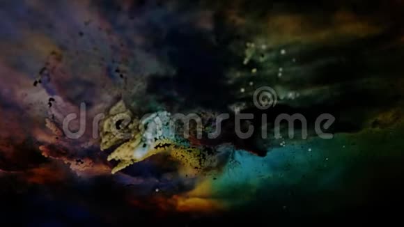 泻湖星云独特的粒子娱乐活动视频的预览图