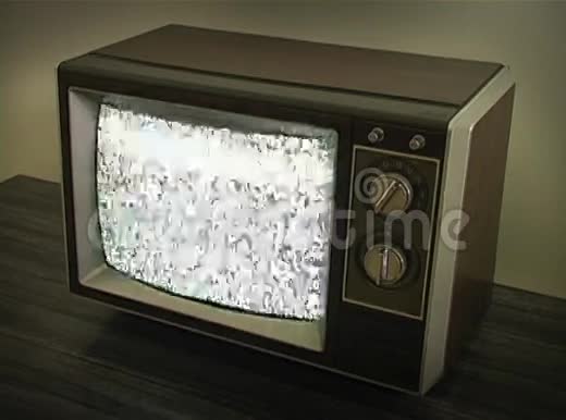 复古电视与静态视频的预览图