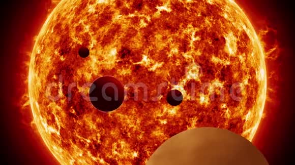 行星轨道太阳像星前景视频的预览图