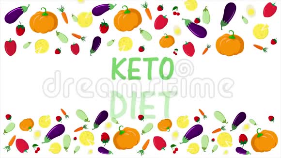 克托饮食健康食品脂肪蛋白质和碳水化合物视频的预览图