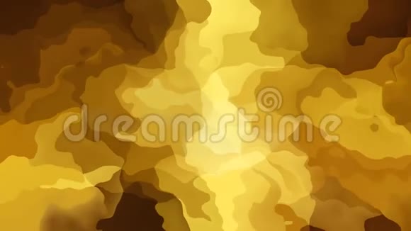 动画彩色背景无缝循环视频水彩效果金属金色黄色米色和棕色视频的预览图
