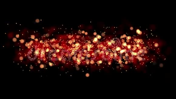 抽象的bokeh金粒子视频的预览图