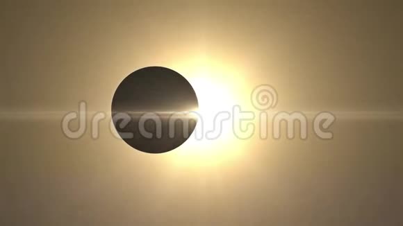 日食从太空未知行星或月球上观看视频的预览图