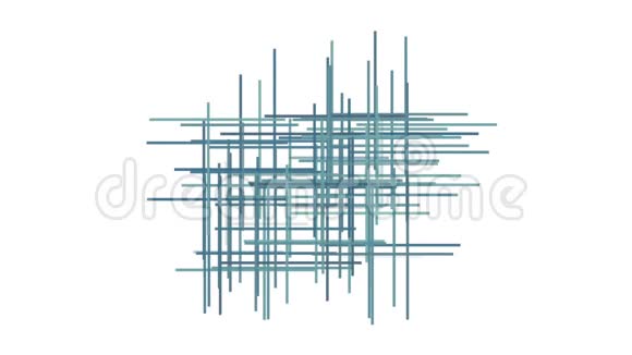 抽象绳线交叉背景网格网络纤维几何艺术面条视频的预览图