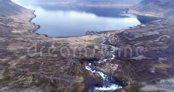 冰岛威斯特峡湾的Dynjandi瀑布视频的预览图