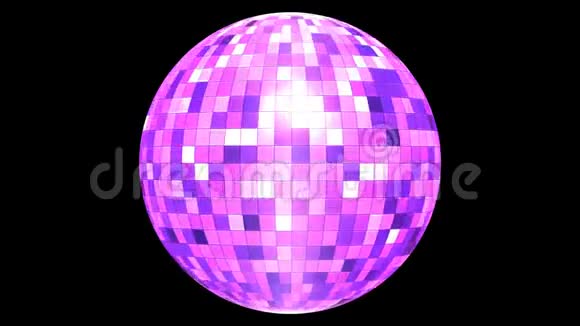 迪斯科球阿尔法通道循环紫色视频的预览图