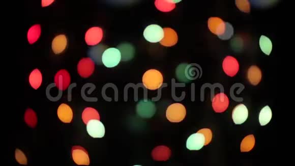 圣诞节bokeh轻抽象假日背景失去了圣诞节的重点视频的预览图