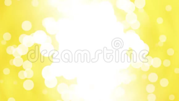 抽象粒子圆圈黄色背景视频的预览图