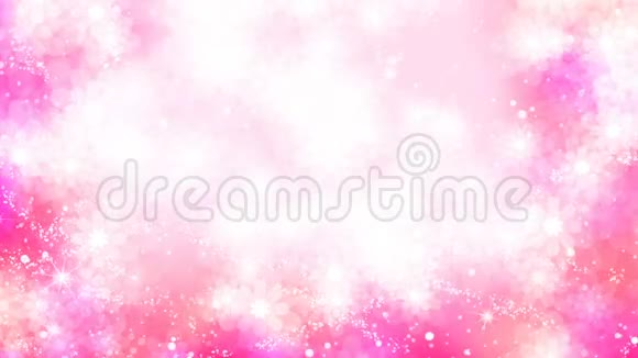 美丽的粉色花朵节日背景视频的预览图