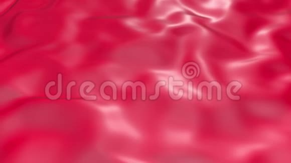 波状红色布面的4k三维软动画形成涟漪如在流体表面或组织中的褶皱红色视频的预览图