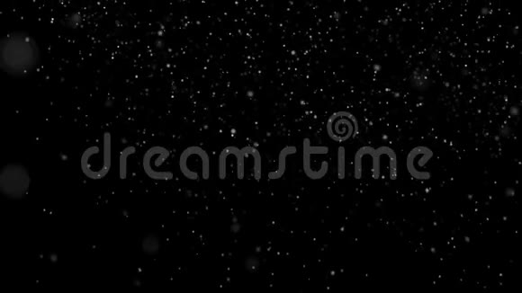 降雪背景是否孤立在黑色卢马冰上雪落的无缝环形背景35岁视频的预览图