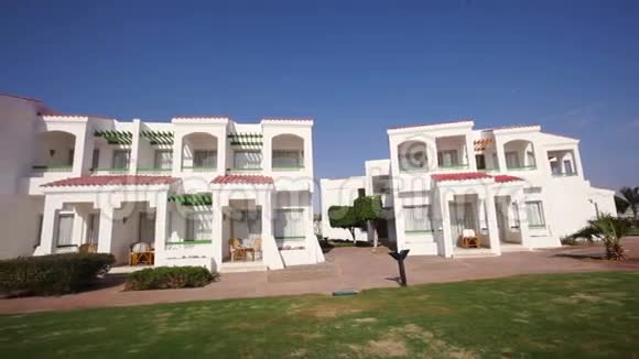 埃及酒店美丽的白色建筑视频的预览图