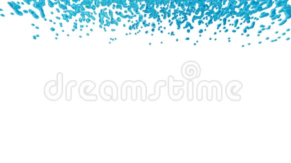 墙的甜蓝色液体为背景慢镜头拍摄阿尔法通道包括为卢马哑光第6条视频的预览图