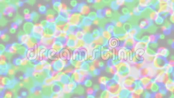 多色彩虹色复古特写半色调效果视频的预览图