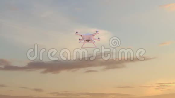 无人机在时空背景下飞行视频的预览图