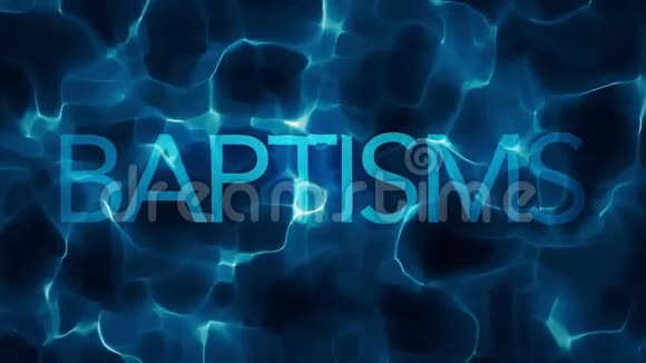 深水BAPTISMS标题水抽象循环视频的预览图