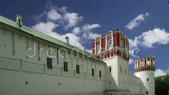 Novodevichy修道院又称茂物修道院可能是俄罗斯莫斯科最著名的修道院视频的预览图