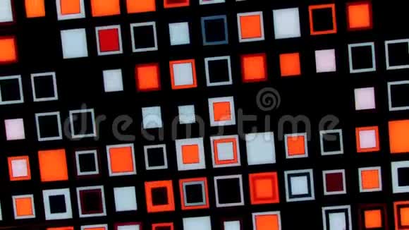 彩色疯狂方块抽象VJ循环运动背景视频的预览图