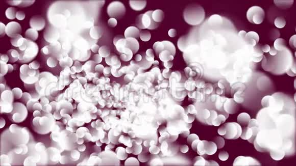 抽象圆圈bokeh金粒子视频的预览图