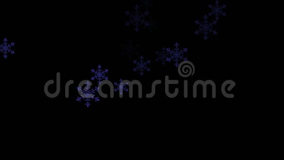 雪花飞舞冬天的雪背景浪漫的圣诞粒子背景视频的预览图