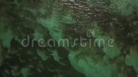 努沙杜阿海滩美丽的绿松石水视频的预览图