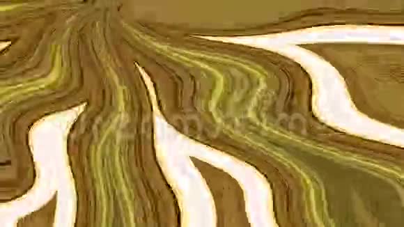 抽象的色彩流动的波浪条纹线视频的预览图