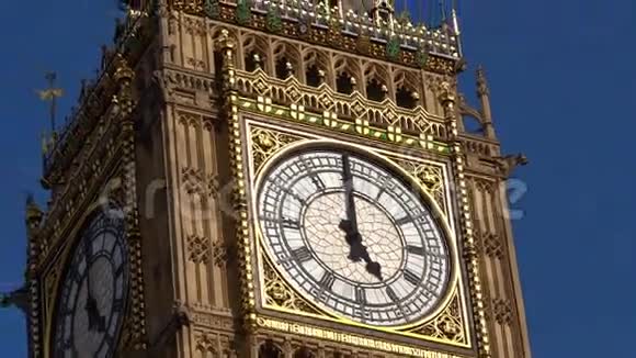 大本钟钟楼伦敦英国视频的预览图