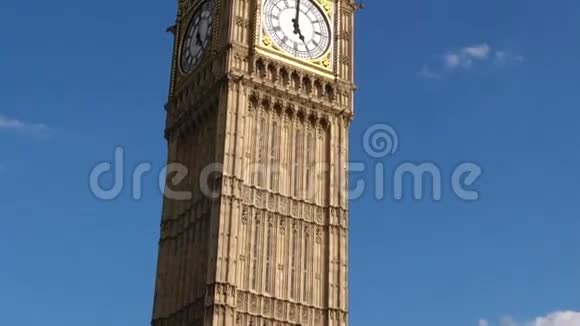 大本钟钟楼伦敦英国视频的预览图