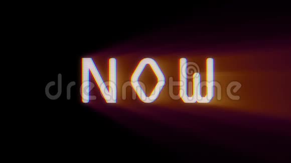 在液晶电脑屏幕上移动的闪亮的文字光线背景无缝环新质量的通用视频的预览图