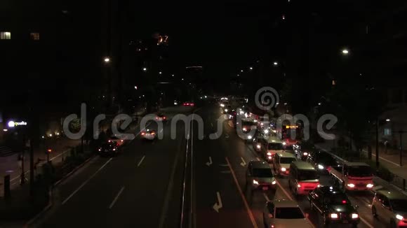 东京霓虹灯城夜街的博克视频的预览图