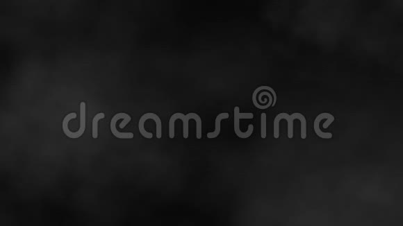 产生的雾蒸汽烟雾隔离在黑色视频的预览图