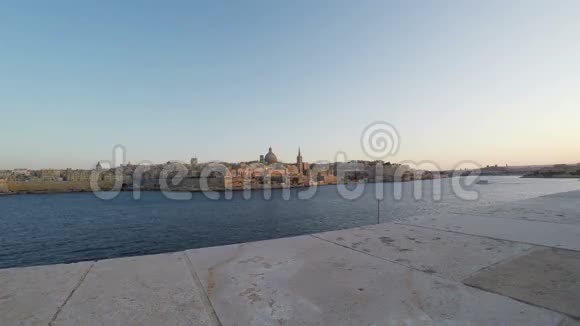 瓦莱塔全景首都马耳他共和国实时视频的预览图