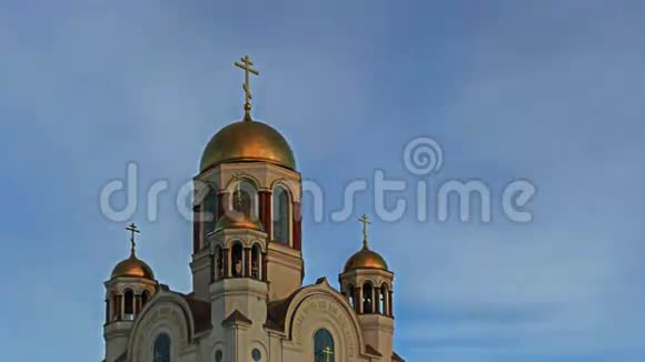 血的教堂俄罗斯埃卡捷琳堡时间流逝视频的预览图