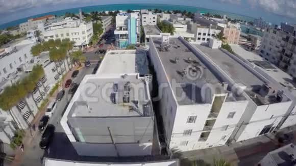 空中视频华盛顿大道迈阿密海滩视频的预览图