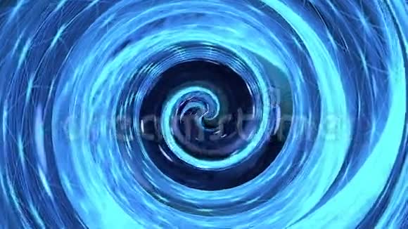 蓝色催眠螺旋循环视频的预览图