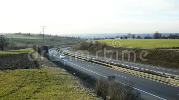 重要的德国高速公路B10在伊斯林根视频的预览图